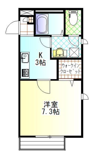 九曜新大塚マンション(1K/2階)の間取り写真