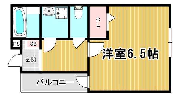 ハウスアイ大和田(1K/3階)の間取り写真