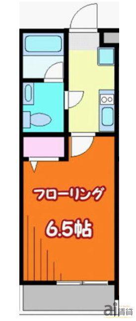 フィユフラッツ川越南(1K/3階)の間取り写真