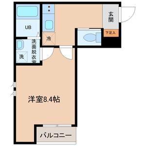 ラクセス中野栄(1K/2階)の間取り写真