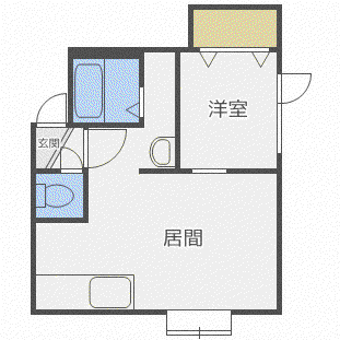 アークコート美園II(1LDK/2階)の間取り写真