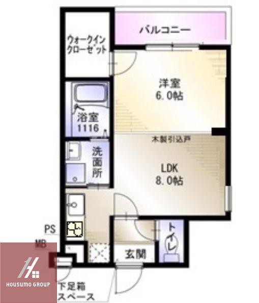ラフィーネドミール(1K/3階)の間取り写真