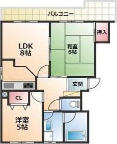 刈谷アルタイル(2LDK/4階)の間取り写真