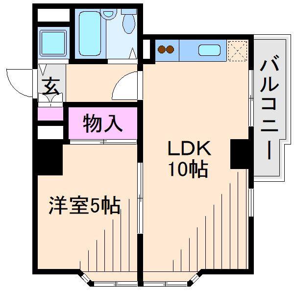 コモド・デ・ピソス(1LDK/2階)の間取り写真
