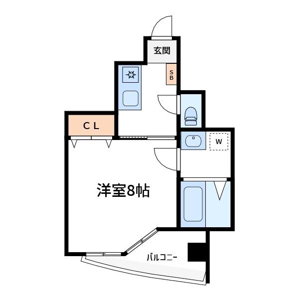 文京ツインタワー(1K/9階)の間取り写真