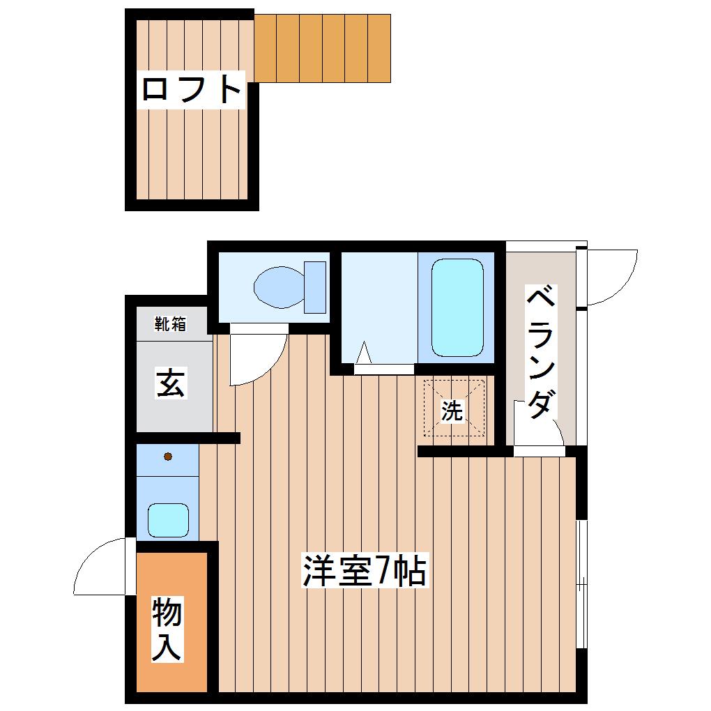 メゾンACRO(ワンルーム/2階)の間取り写真