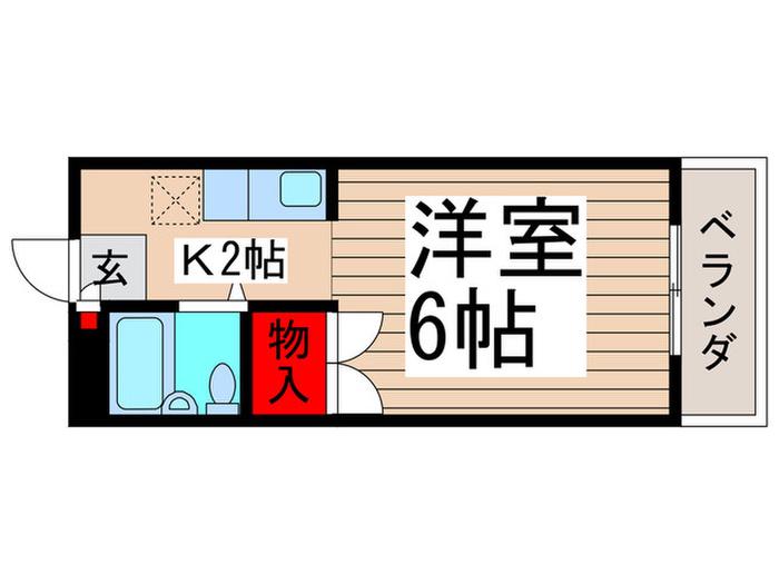 第一今井ビル1-3(1K/2階)の間取り写真