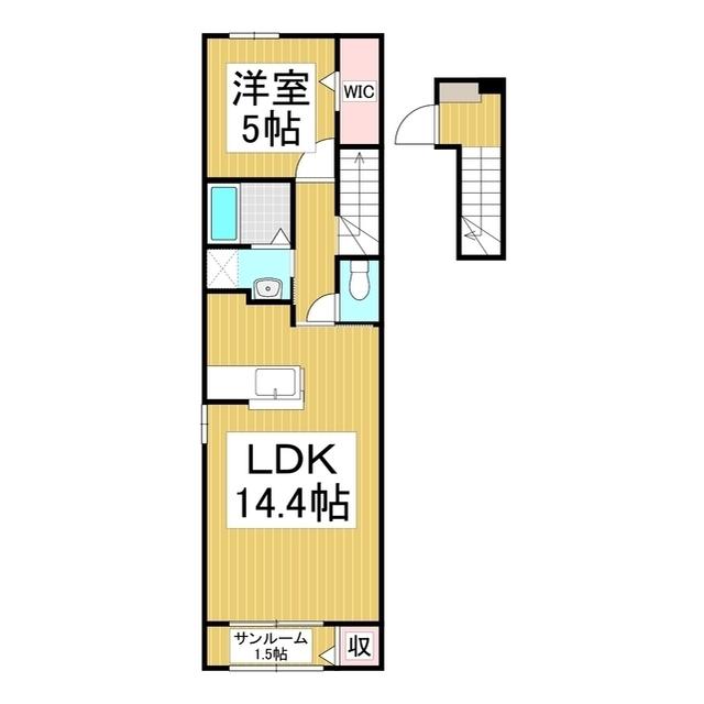 ルミエール赤羽(1LDK/2階)の間取り写真