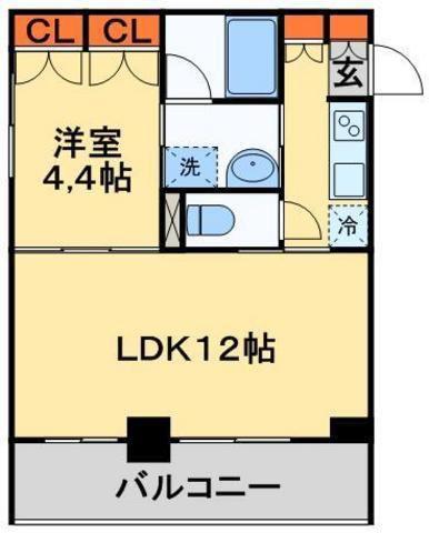 ザ・カシワ拾番(1LDK/3階)の間取り写真