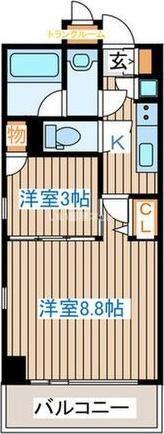 コンフォートEXE新田ステーション(2K/3階)の間取り写真