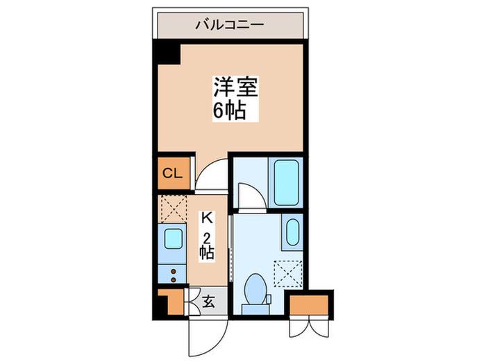 シンシア代田橋III(1K/5階)の間取り写真