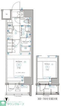 DIPS野方RESIDENCE(1K/3階)の間取り写真