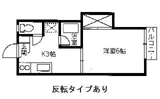 メイプルタウン川口A棟(1K/1階)の間取り写真