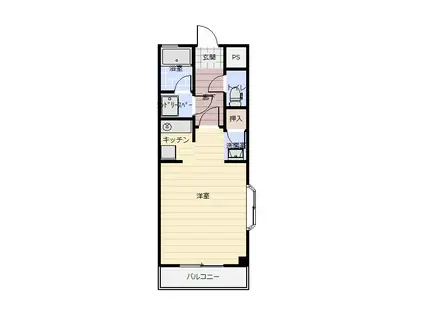 ルナハイツV305(ワンルーム/3階)の間取り写真