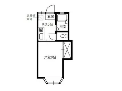 アルパーク21(1K/1階)の間取り写真