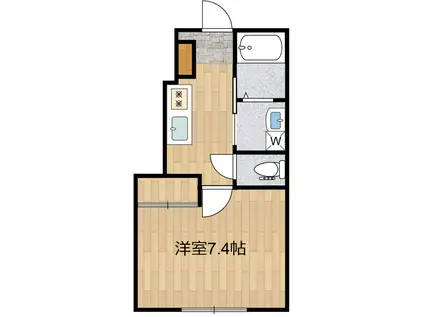SAKURA(1K/1階)の間取り写真