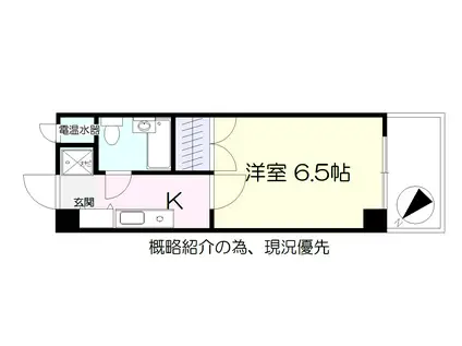 サンシティ森林公園(1K/2階)の間取り写真