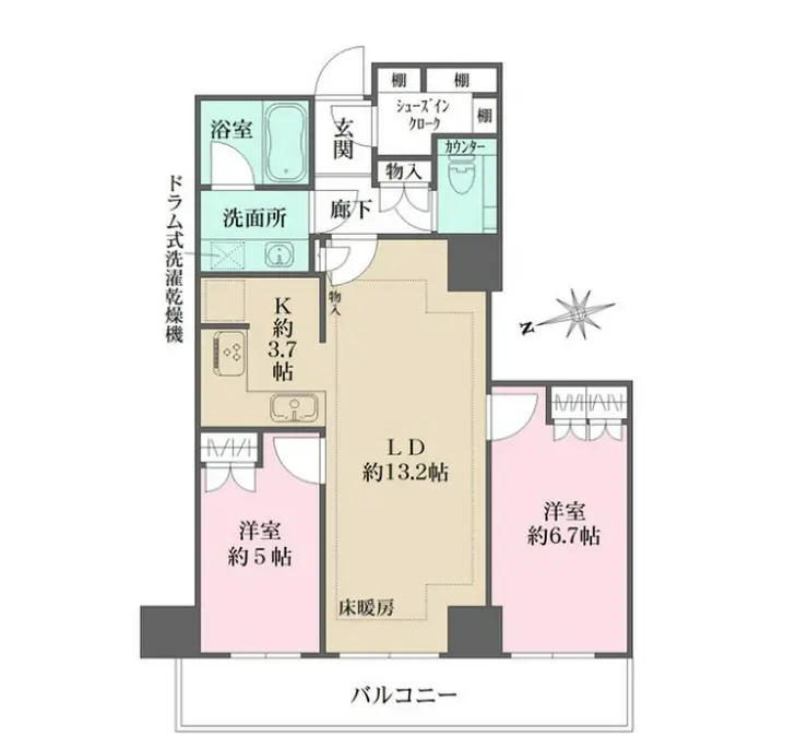 ザ・パークハウス新宿タワー 10階階 間取り