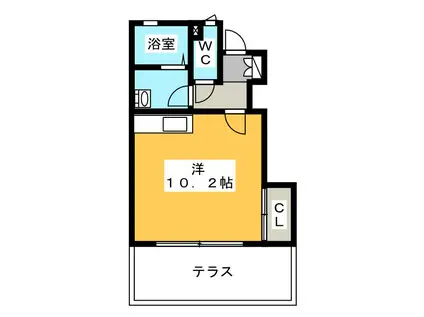 テックメイト神田(ワンルーム/1階)の間取り写真