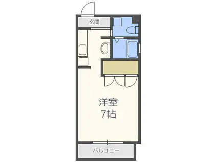 エグゼ西大阪(1K/8階)の間取り写真