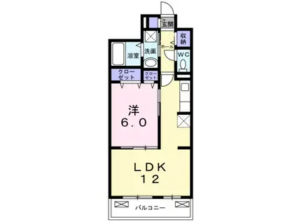 エテルノ・グランデⅡ(1LDK/2階)の間取り写真