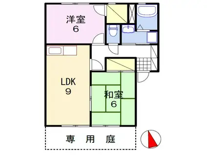 コウジィーコートK(2LDK/1階)の間取り写真