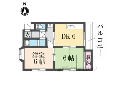 寛和ビル(2DK/3階)の間取り写真