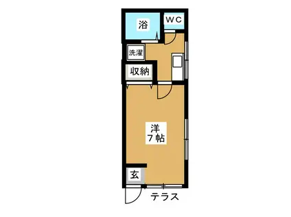 エスポワール日吉(1K/1階)の間取り写真