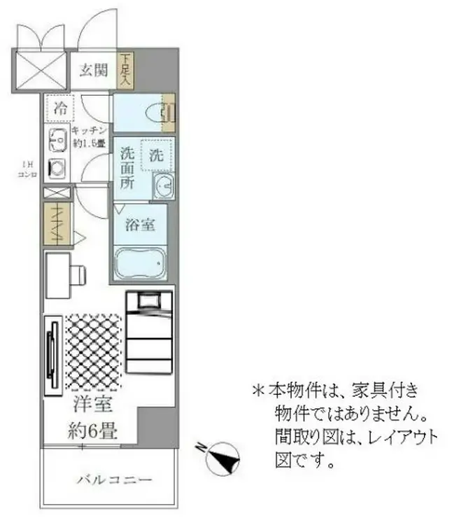 シエル白山A館 10階階 間取り