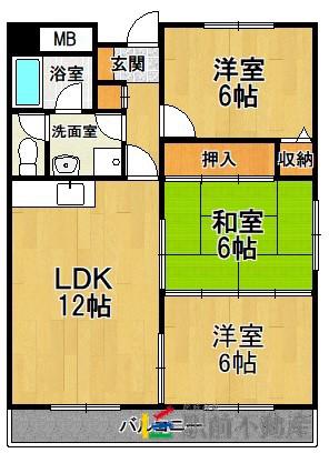 レスピーザ53(3LDK/3階)の間取り写真