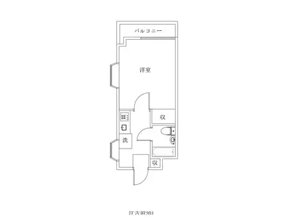 サンライズ江古田(1K/2階)の間取り写真