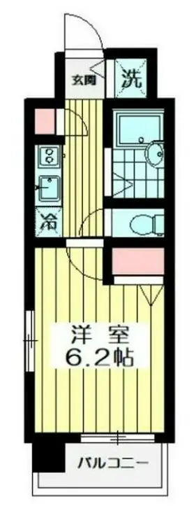 パークウェル大井町 6階階 間取り