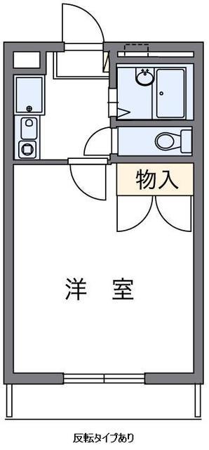 ラポルテ(1K/2階)の間取り写真