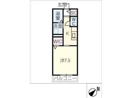 HEIMMAISON LS HIRABARI(1K/2階)の間取り写真