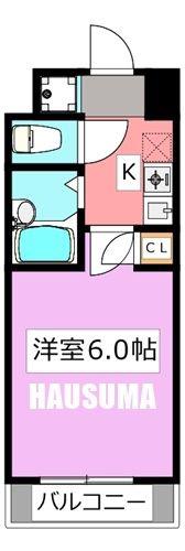 スカイコート文京白山(1K/1階)の間取り写真