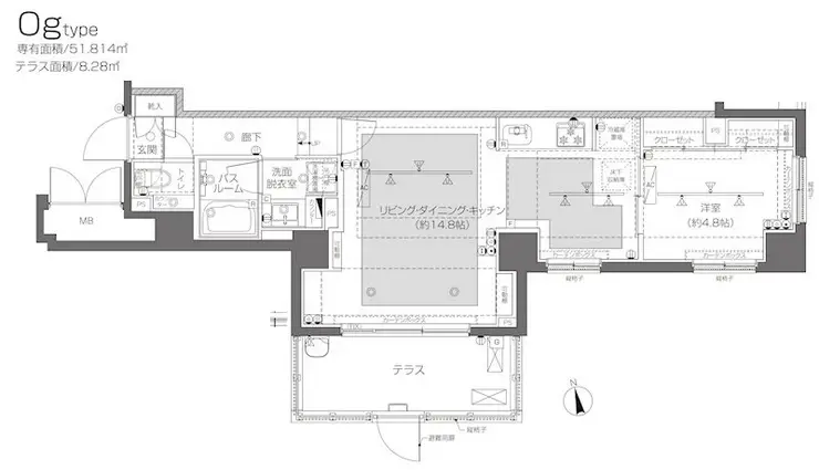 ZOOM大塚 1階階 間取り