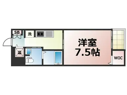 ECLORE(1K/4階)の間取り写真