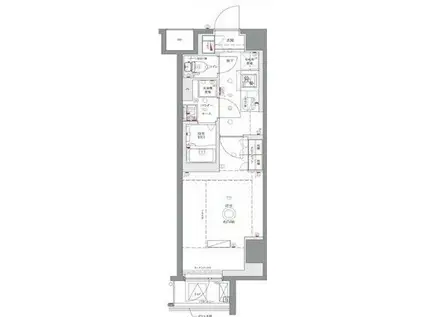 AZEST浮間舟渡II(1K/2階)の間取り写真