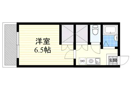 エーデル湯の川(1K/1階)の間取り写真