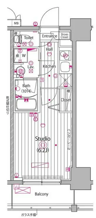 ガーラ・グランディ川崎榎町 11階階 間取り