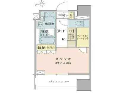 クラッシィハウス大手町(1K/9階)の間取り写真