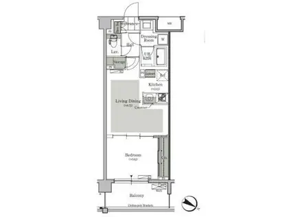 パークキューブ西ヶ原ステージ(1LDK/1階)の間取り写真
