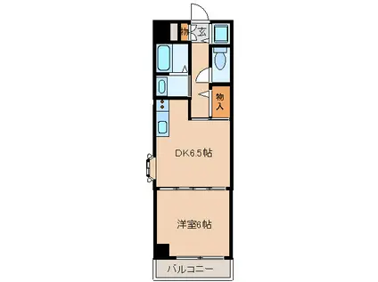 アーバンステージ田幡(1DK/3階)の間取り写真