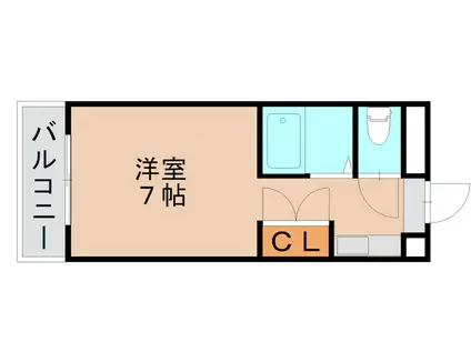 アバンセ松島(ワンルーム/3階)の間取り写真