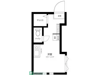 アーバンプレイス高田馬場&U(ワンルーム/1階)の間取り写真