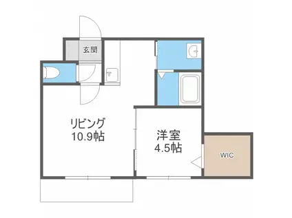 PREMIERE発寒(1LDK/1階)の間取り写真