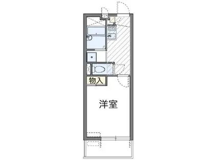 レオパレスラポールI(1K/2階)の間取り写真