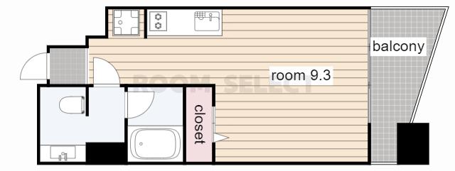 CHATEAU&HOTEL名駅南2ND(ワンルーム/5階)の間取り写真
