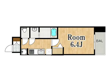 アドバンス新大阪ウエストゲートII(1K/7階)の間取り写真