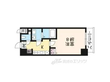 フォレスト西大路五条(1K/9階)の間取り写真